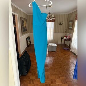 Nicole Bakti Teal Formal Dress
